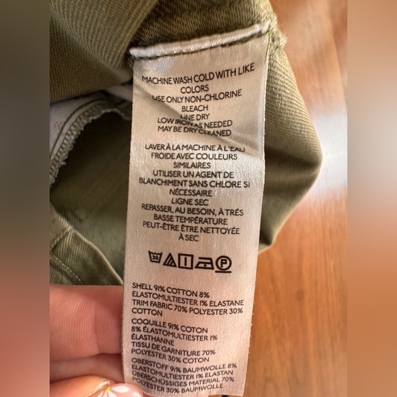 Pilcro Denim Mini Skirt in Sage Green - Picture 13 of 13